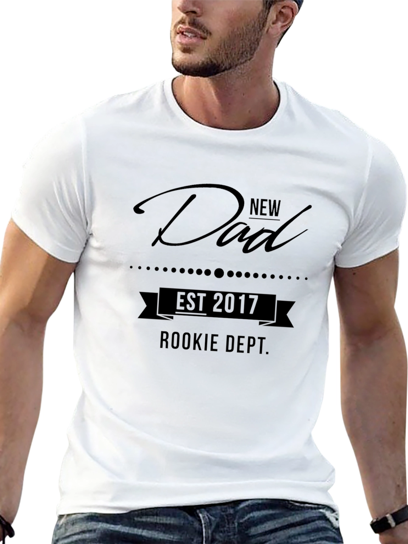 New Dad Est 2017 Rookie Dept T-Shirt