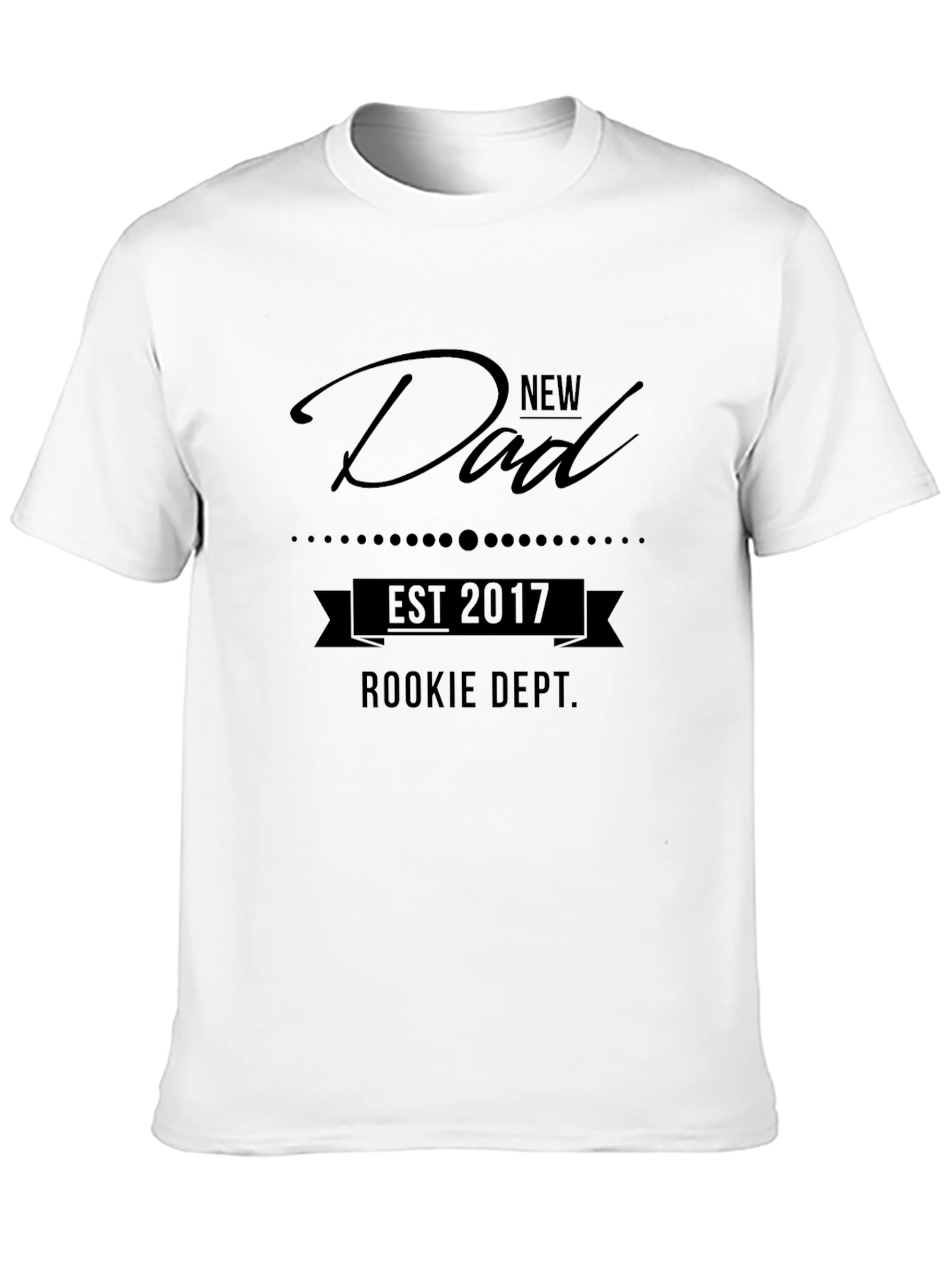 New Dad Est 2017 Rookie Dept T-Shirt