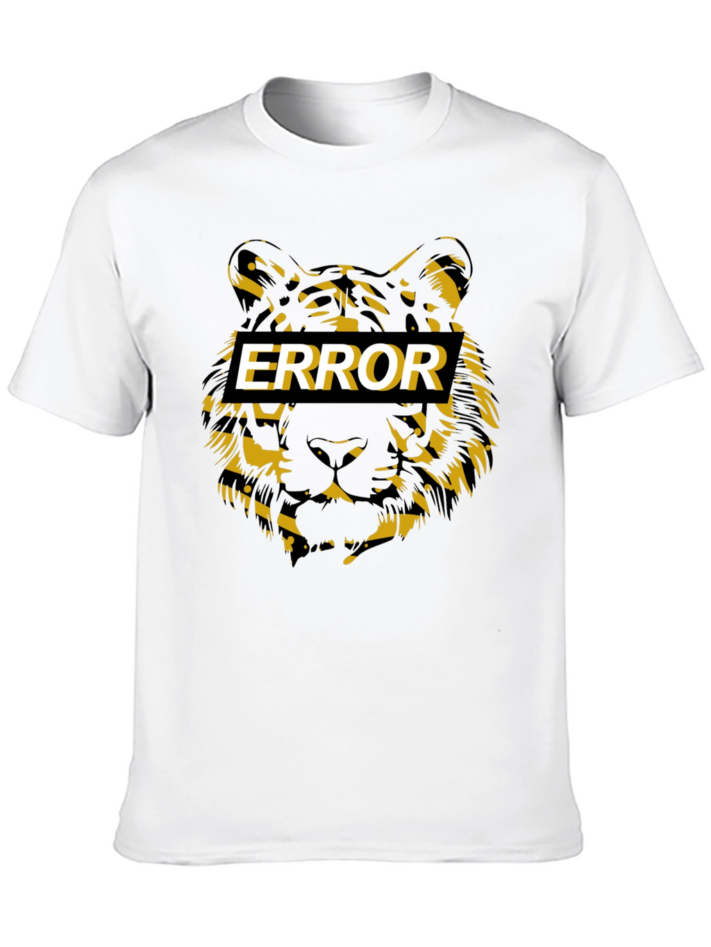 Error Tiger Graphic Black T-Shirt