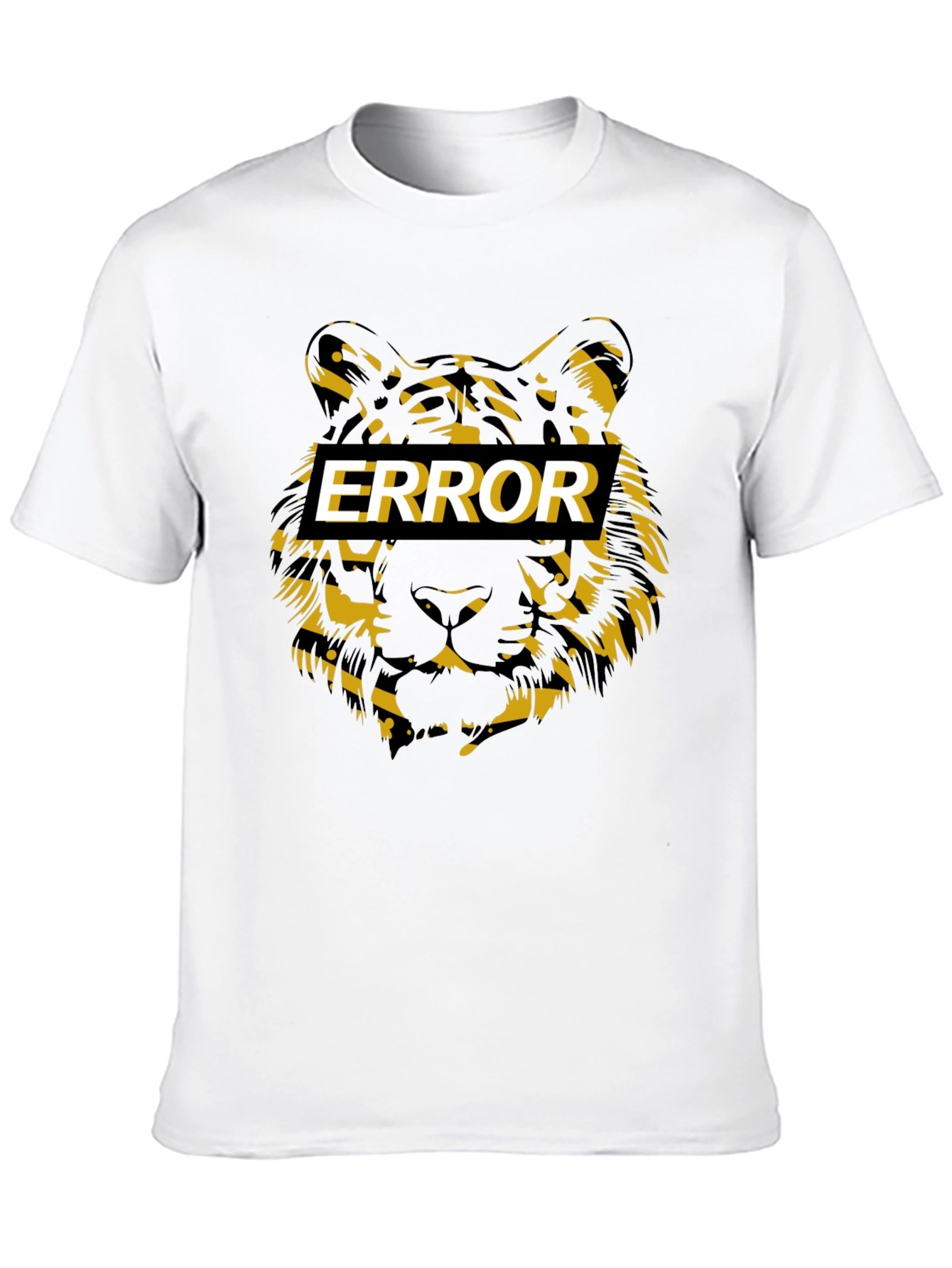 Error Tiger Graphic Black T-Shirt