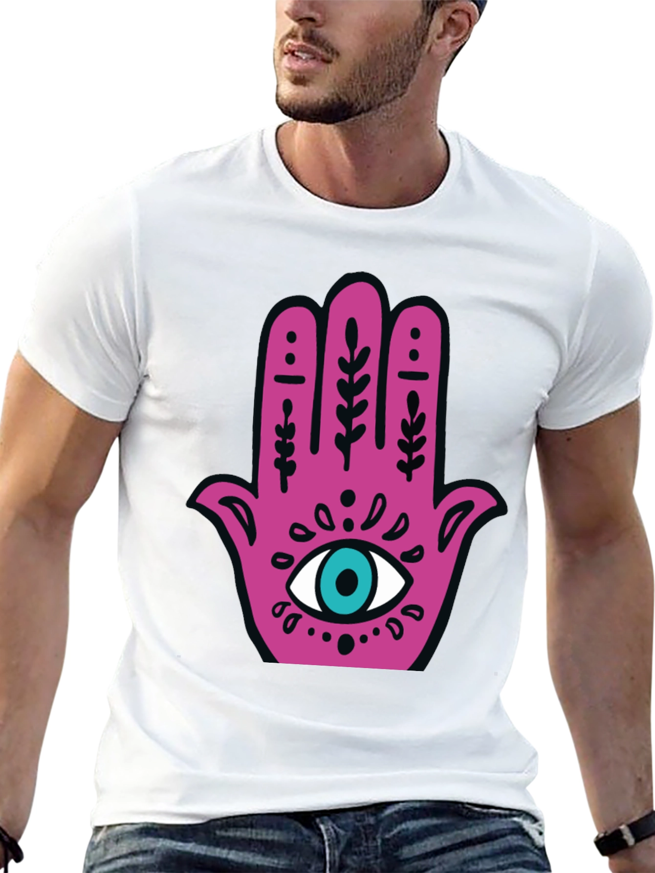 Hamsa Hand Graphic Tee - Lucky Eye Shirt