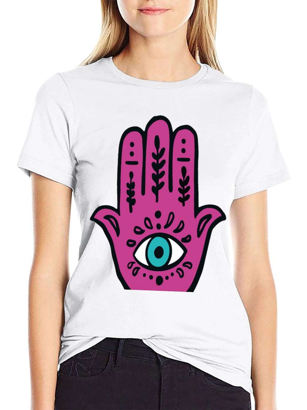 Hamsa Hand Graphic Tee - Lucky Eye Shirt