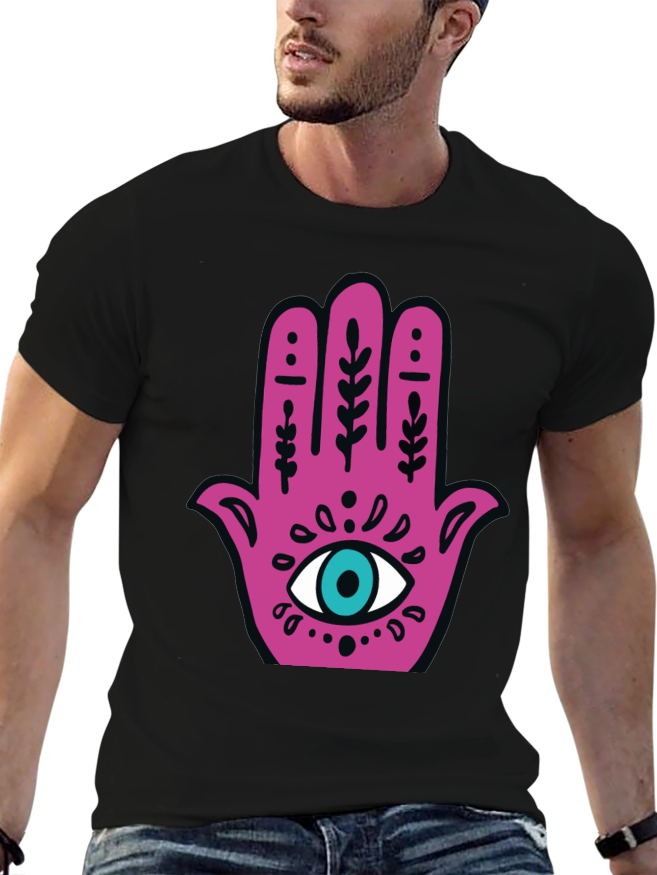 Hamsa Hand Graphic Tee - Lucky Eye Shirt