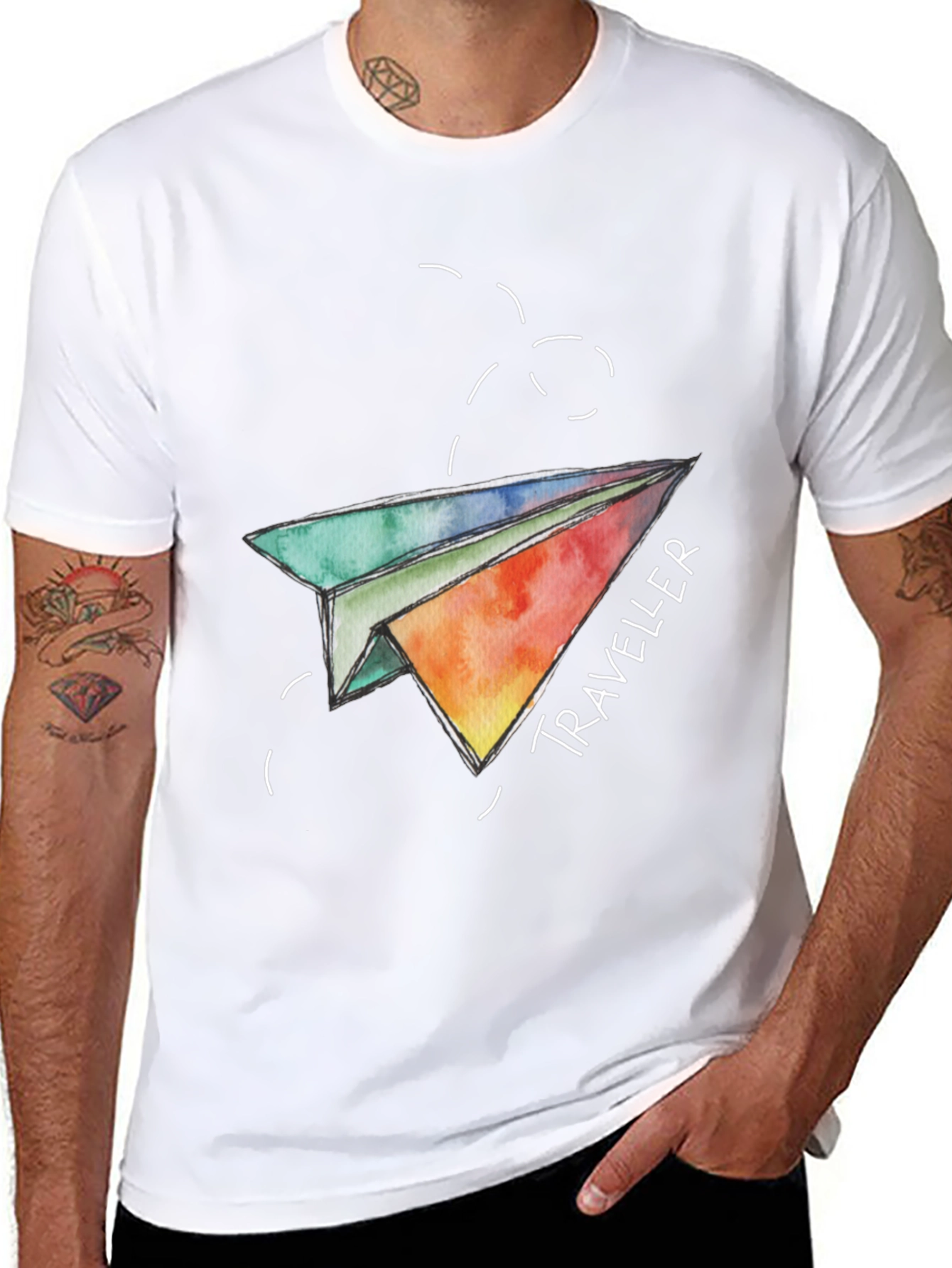 Traveler Paper Airplane Graphic Tee