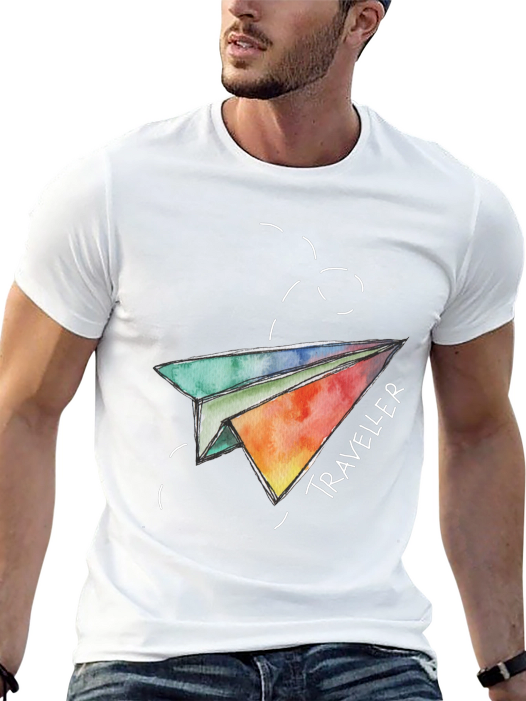 Traveler Paper Airplane Graphic Tee