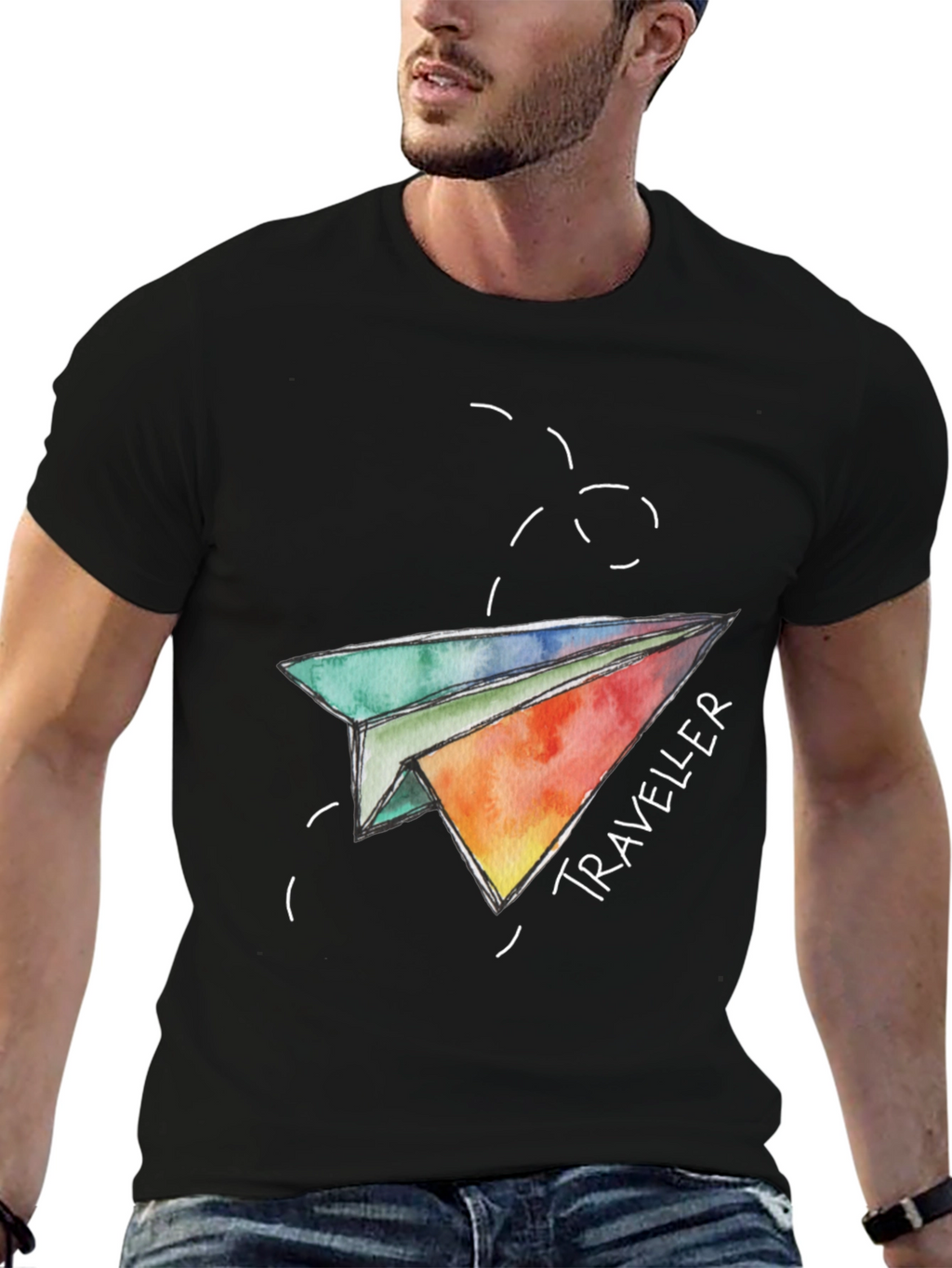 Traveler Paper Airplane Graphic Tee