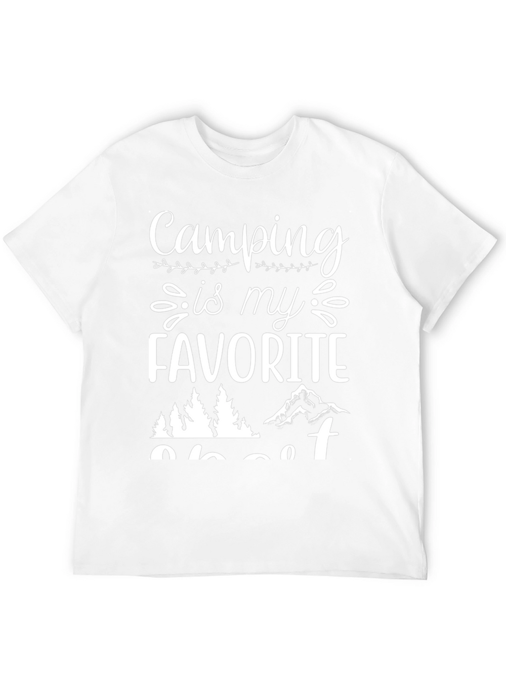 Camping is My Favorite Sport Black T-Shirt