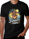 Summer Vibes Dog Graphic T-Shirt