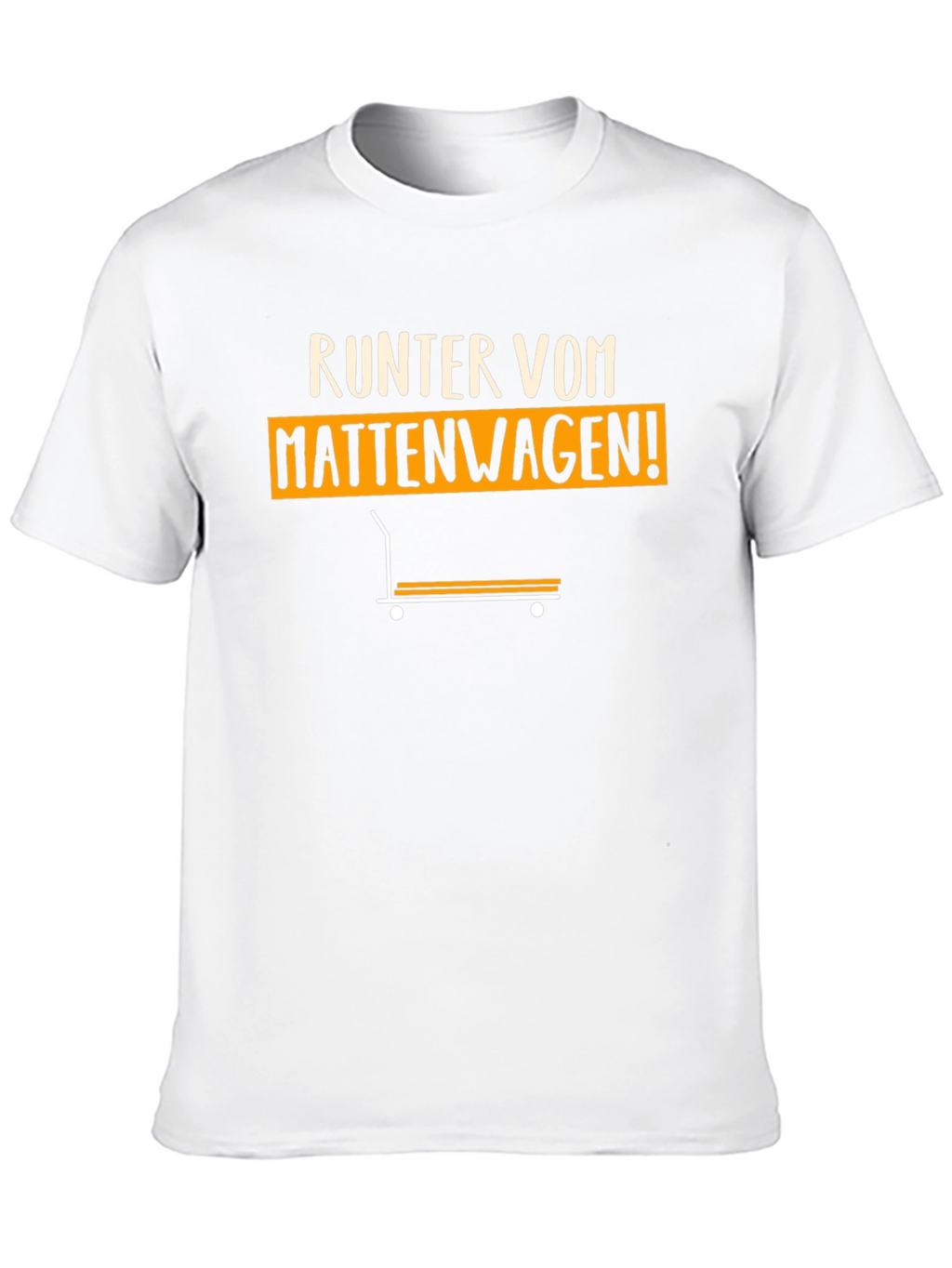 Runter Vom Mattenwagen! Black Graphic Tee