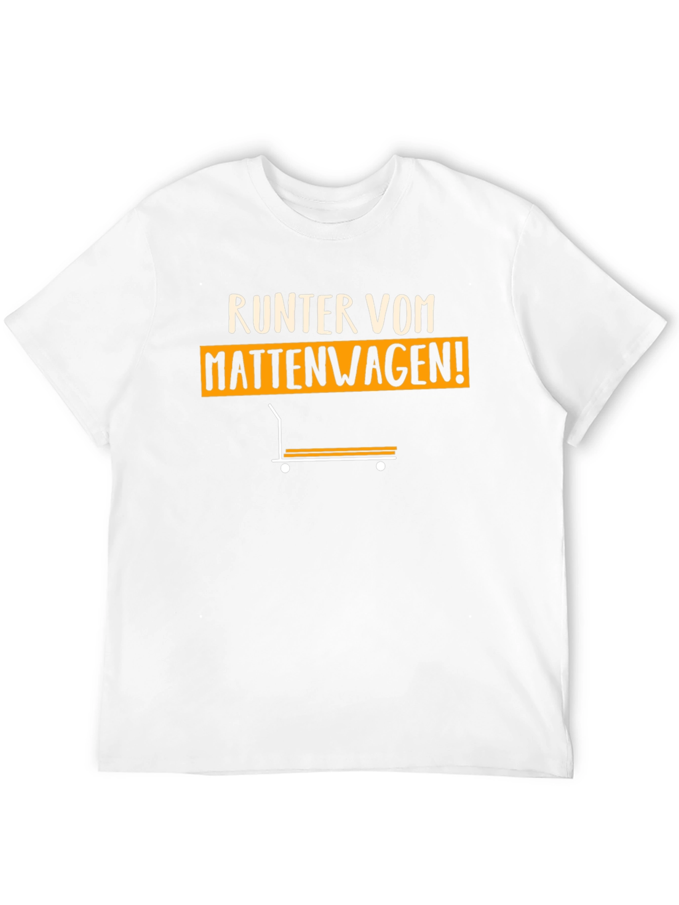 Runter Vom Mattenwagen! Black Graphic Tee