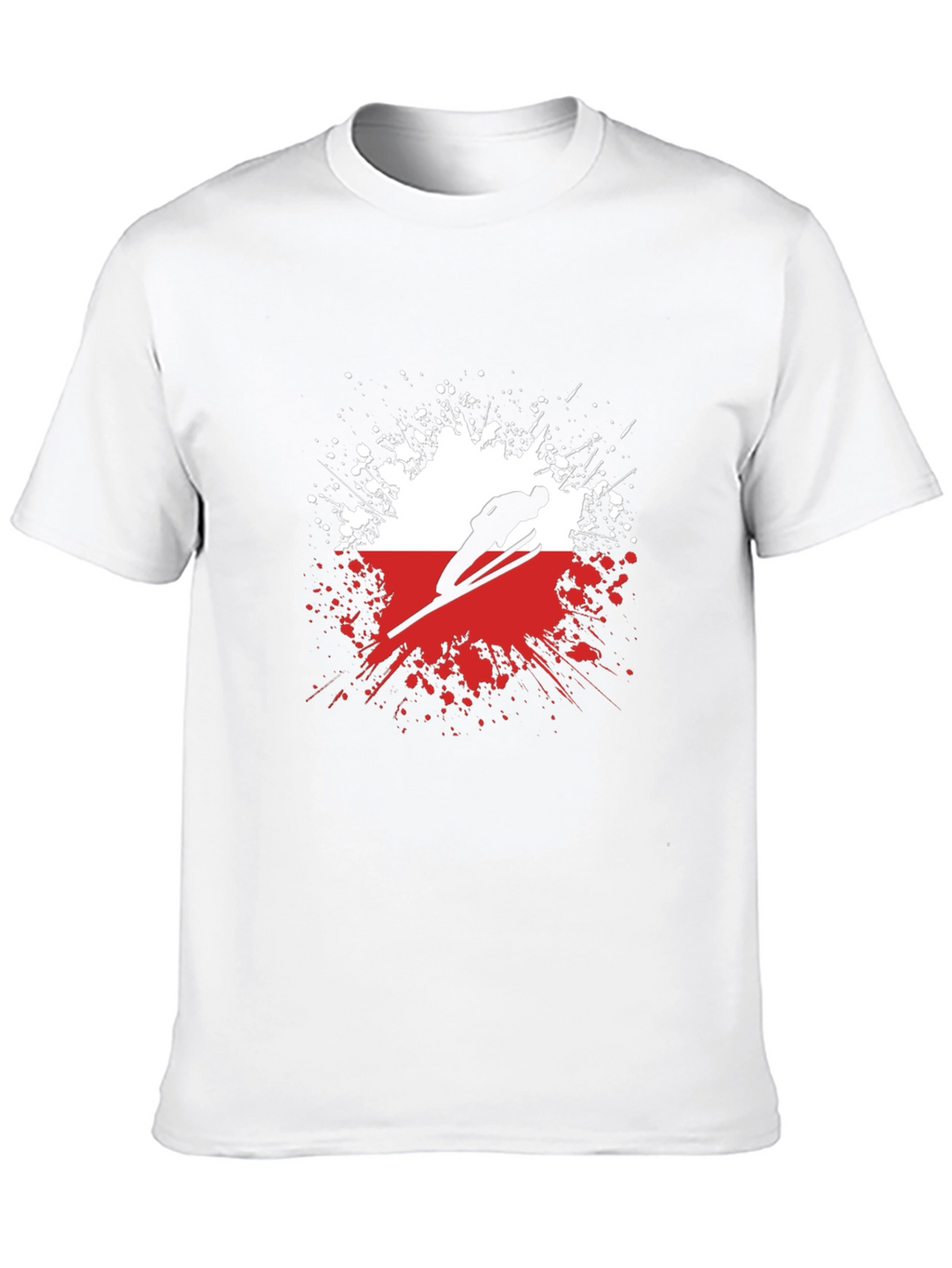 Ski Jumper Graphic Tee - Sporty Black T-Shirt