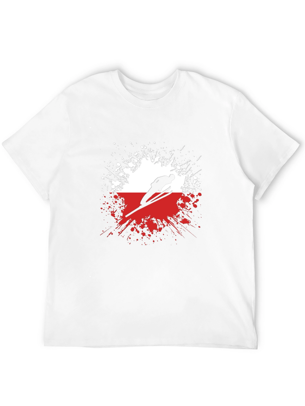 Ski Jumper Graphic Tee - Sporty Black T-Shirt
