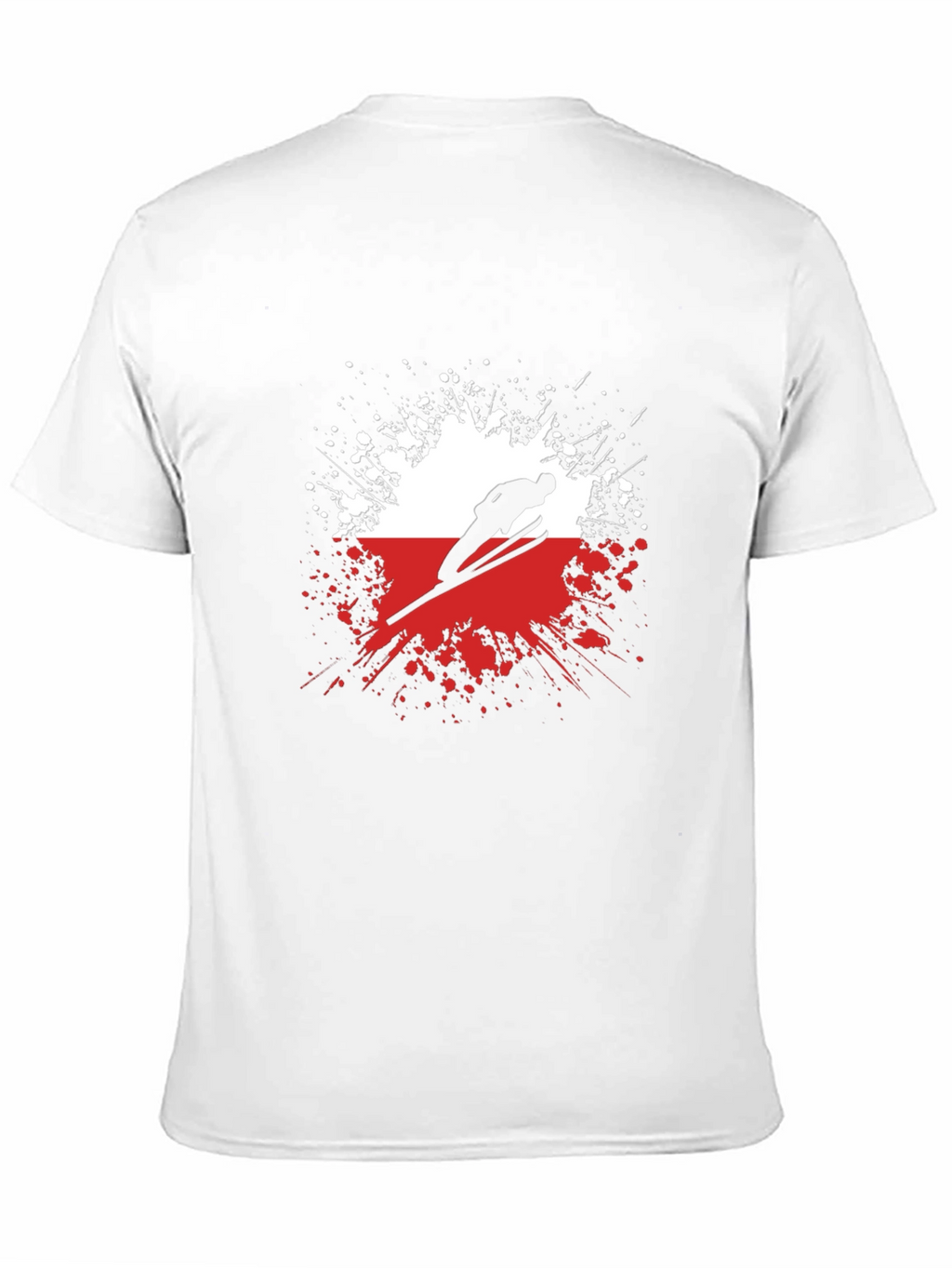 Ski Jumper Graphic Tee - Sporty Black T-Shirt