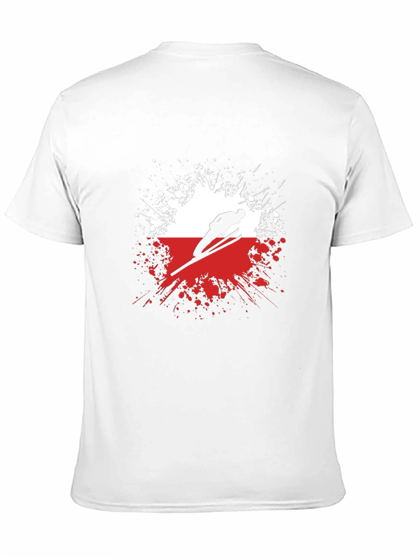 Ski Jumper Graphic Tee - Sporty Black T-Shirt
