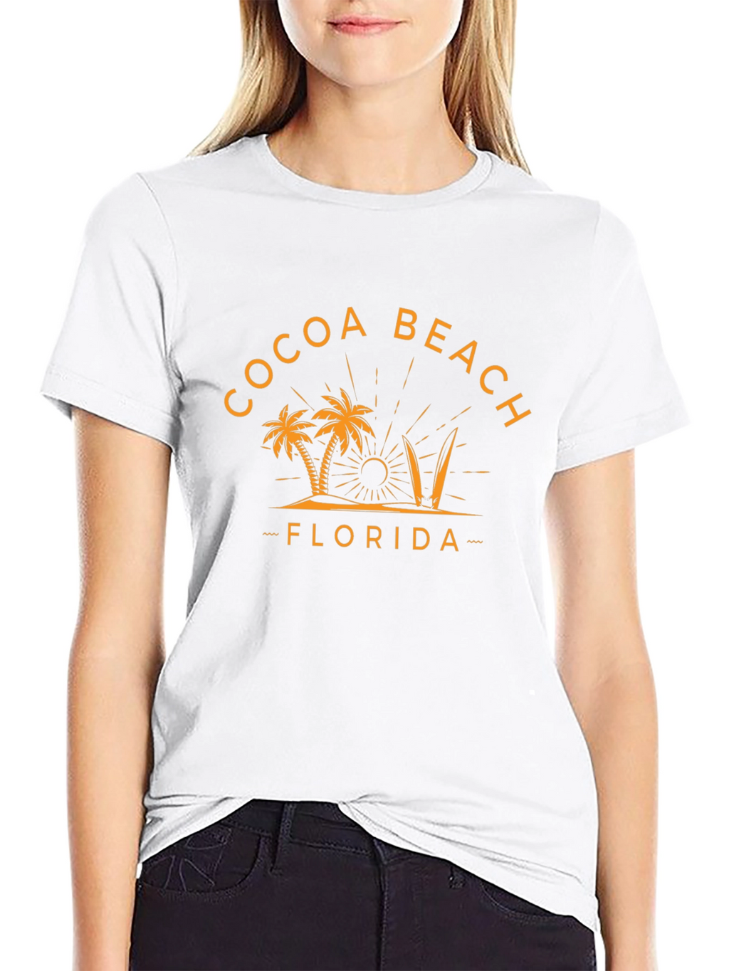 Cocoa Beach Florida Graphic Tee - Black T-Shirt