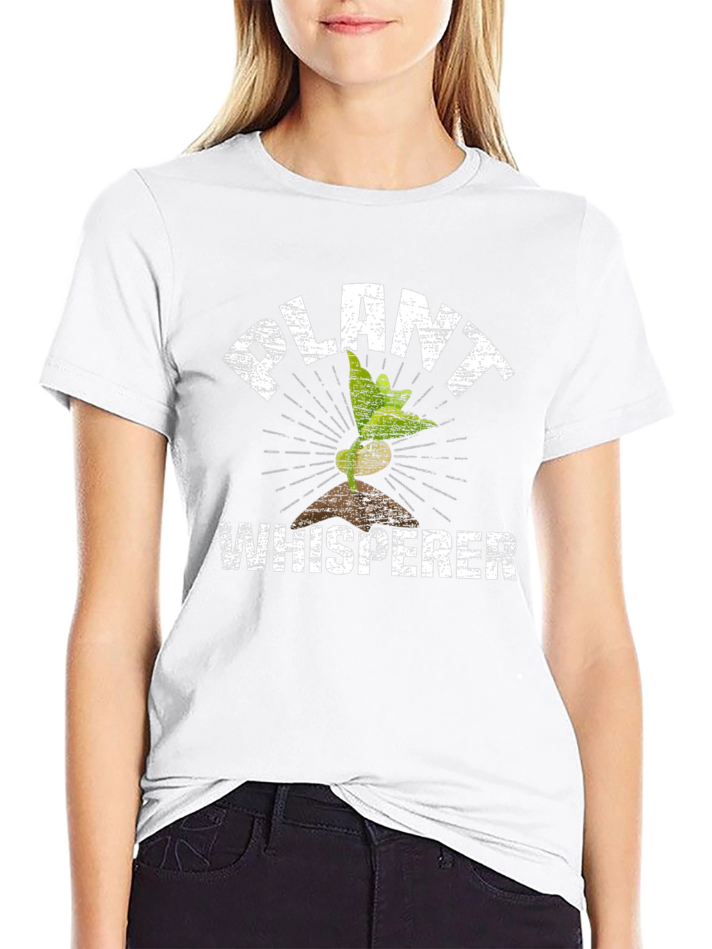 Plant Whisperer Graphic Tee - Black Cotton