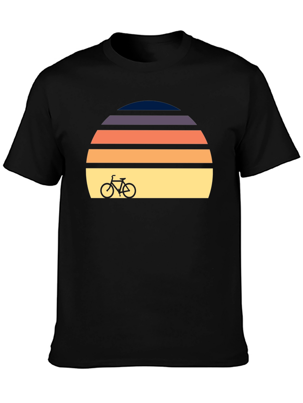 Retro Sunset Bicycle T-Shirt - Classic Design