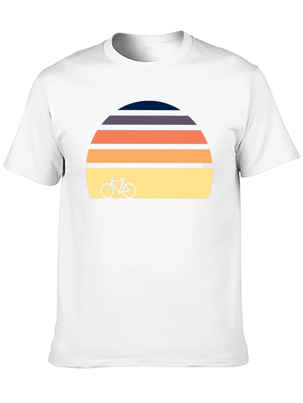 Retro Sunset Bicycle T-Shirt - Classic Design