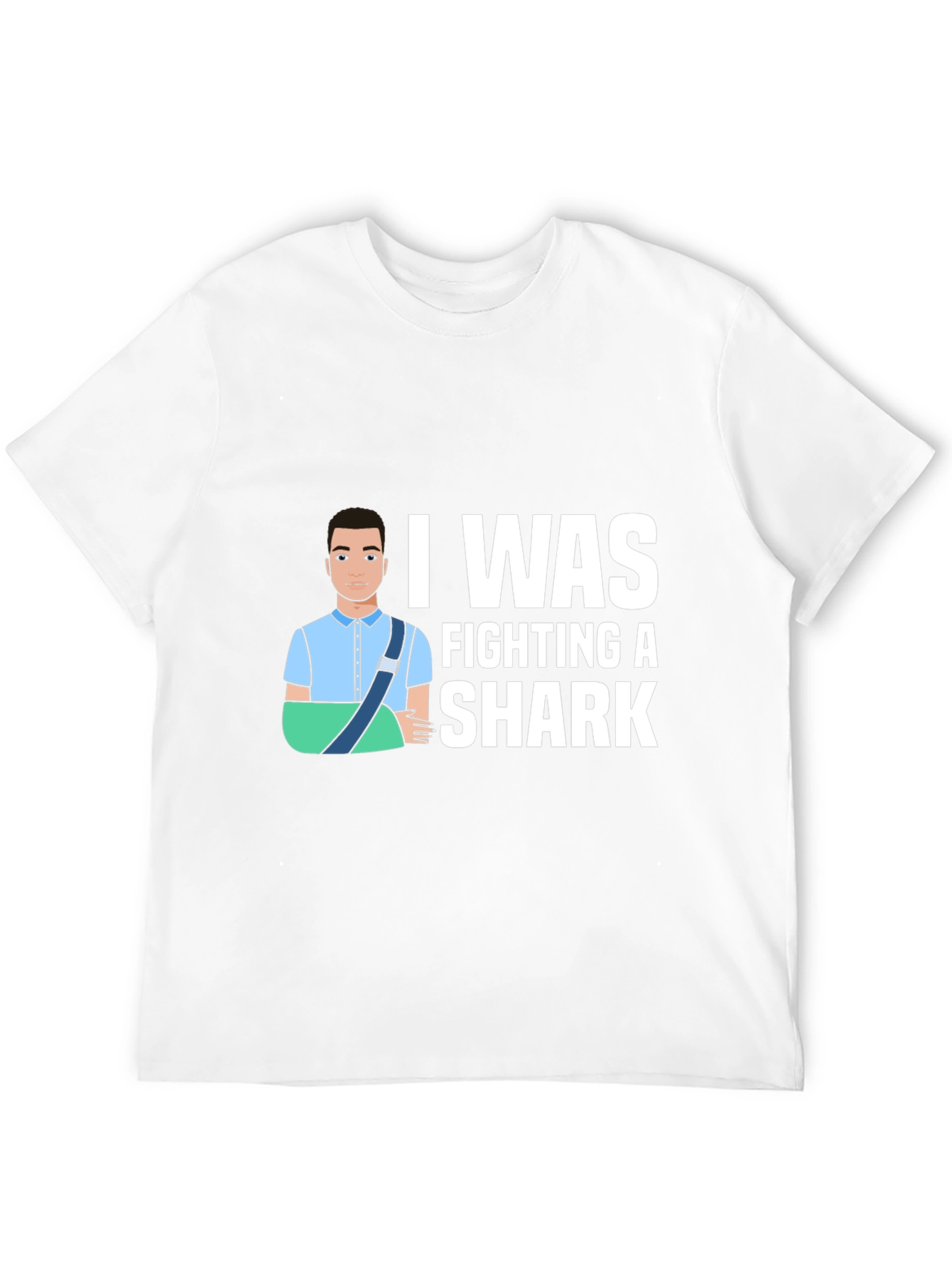 Shark Fighter Graphic T-Shirt - Black