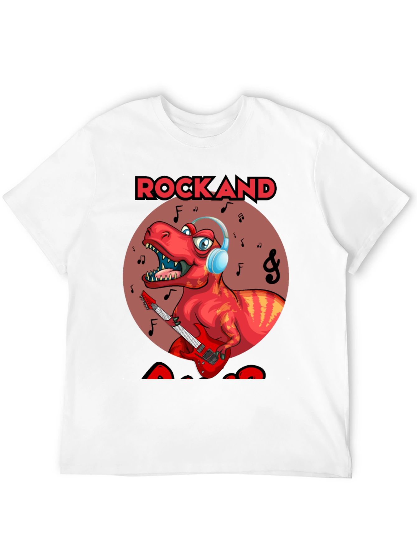 Rockand T-Rex Graphic Tee - Dinosaur Rocker