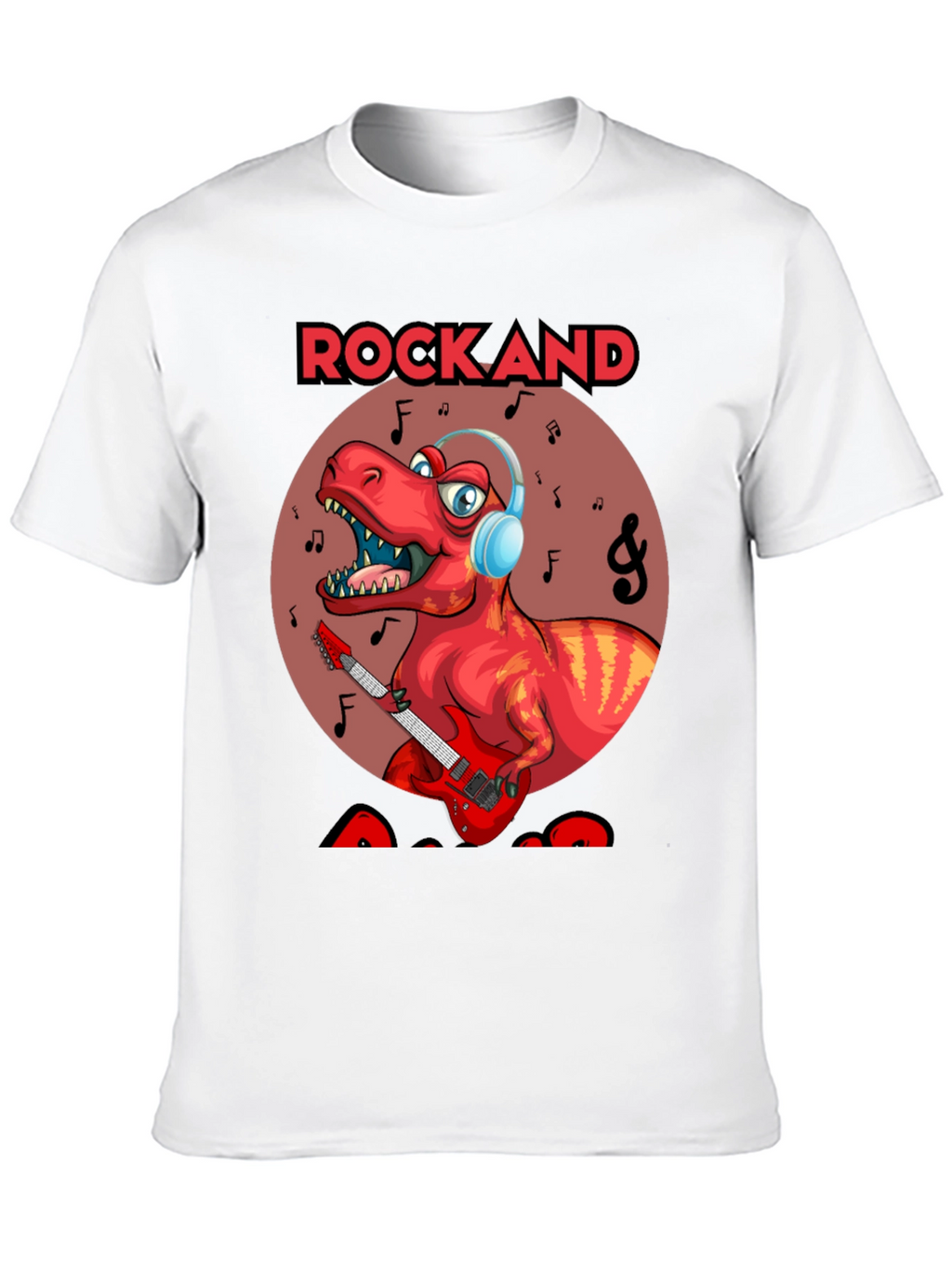 Rockand T-Rex Graphic Tee - Dinosaur Rocker