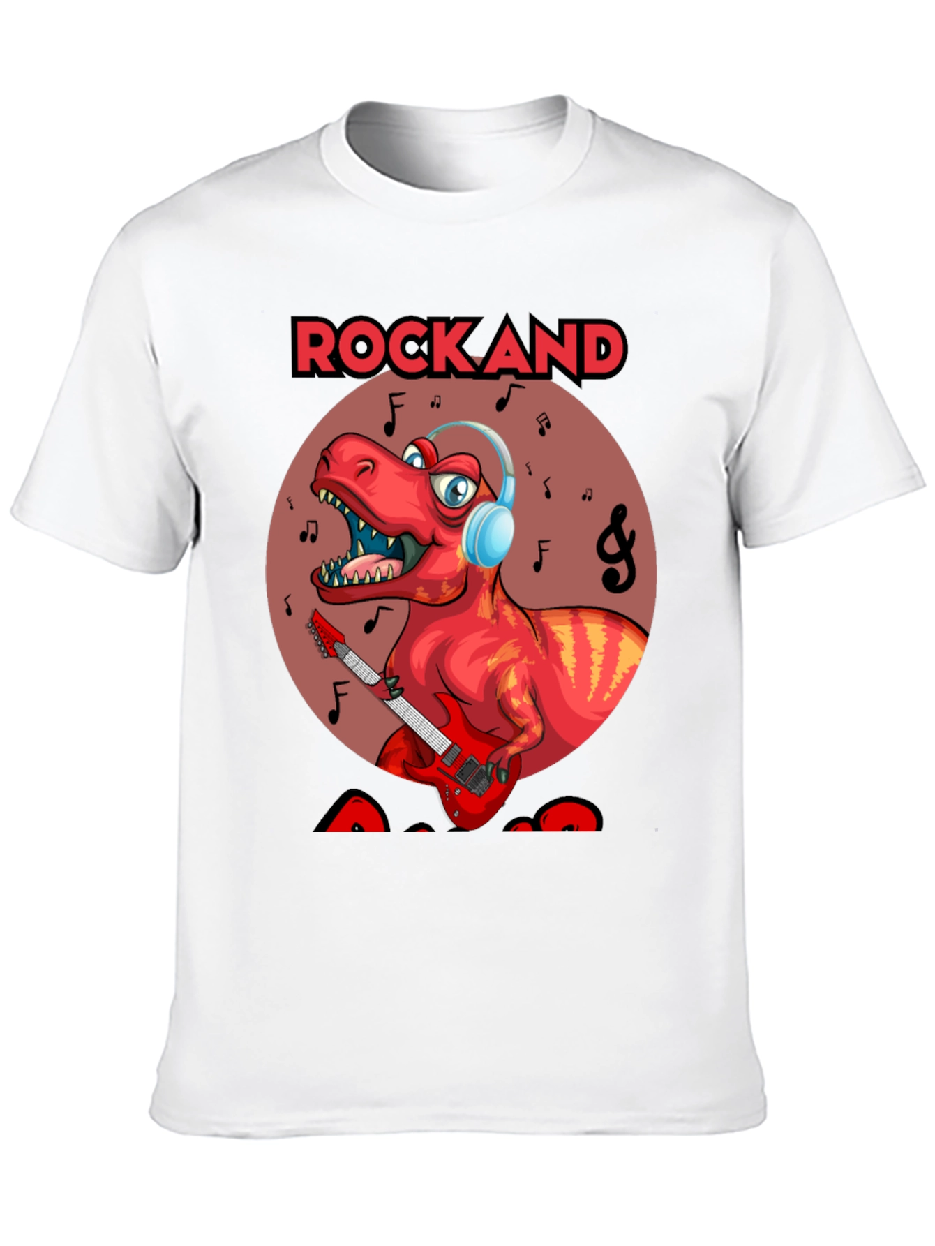Rockand T-Rex Graphic Tee - Dinosaur Rocker