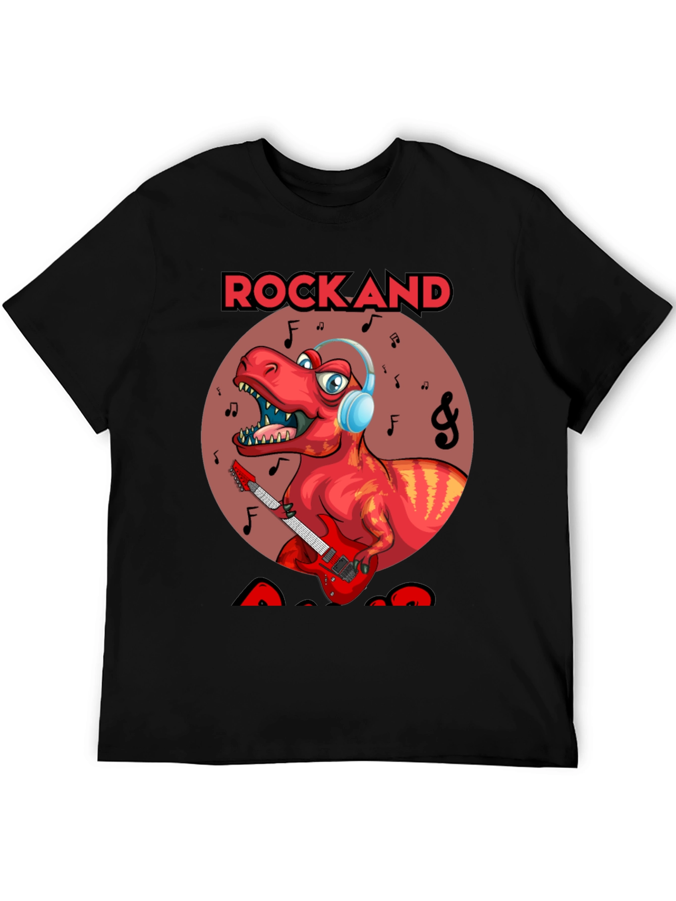 Rockand T-Rex Graphic Tee - Dinosaur Rocker