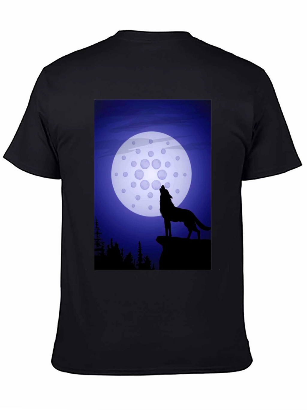 Wolf Howling at Cardano Moon T-Shirt