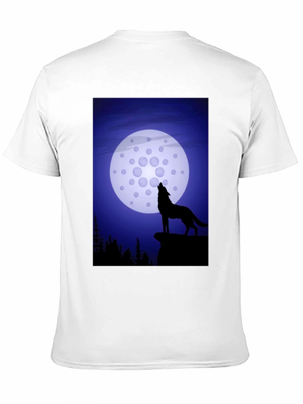 Wolf Howling at Cardano Moon T-Shirt