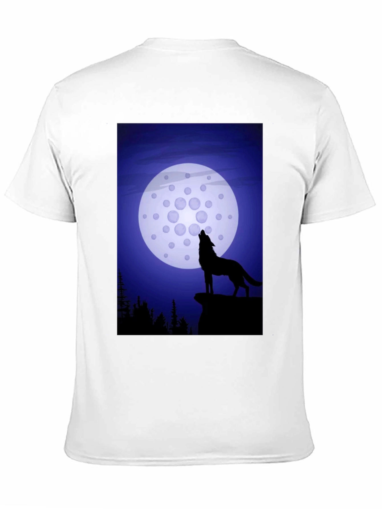 Wolf Howling at Cardano Moon T-Shirt