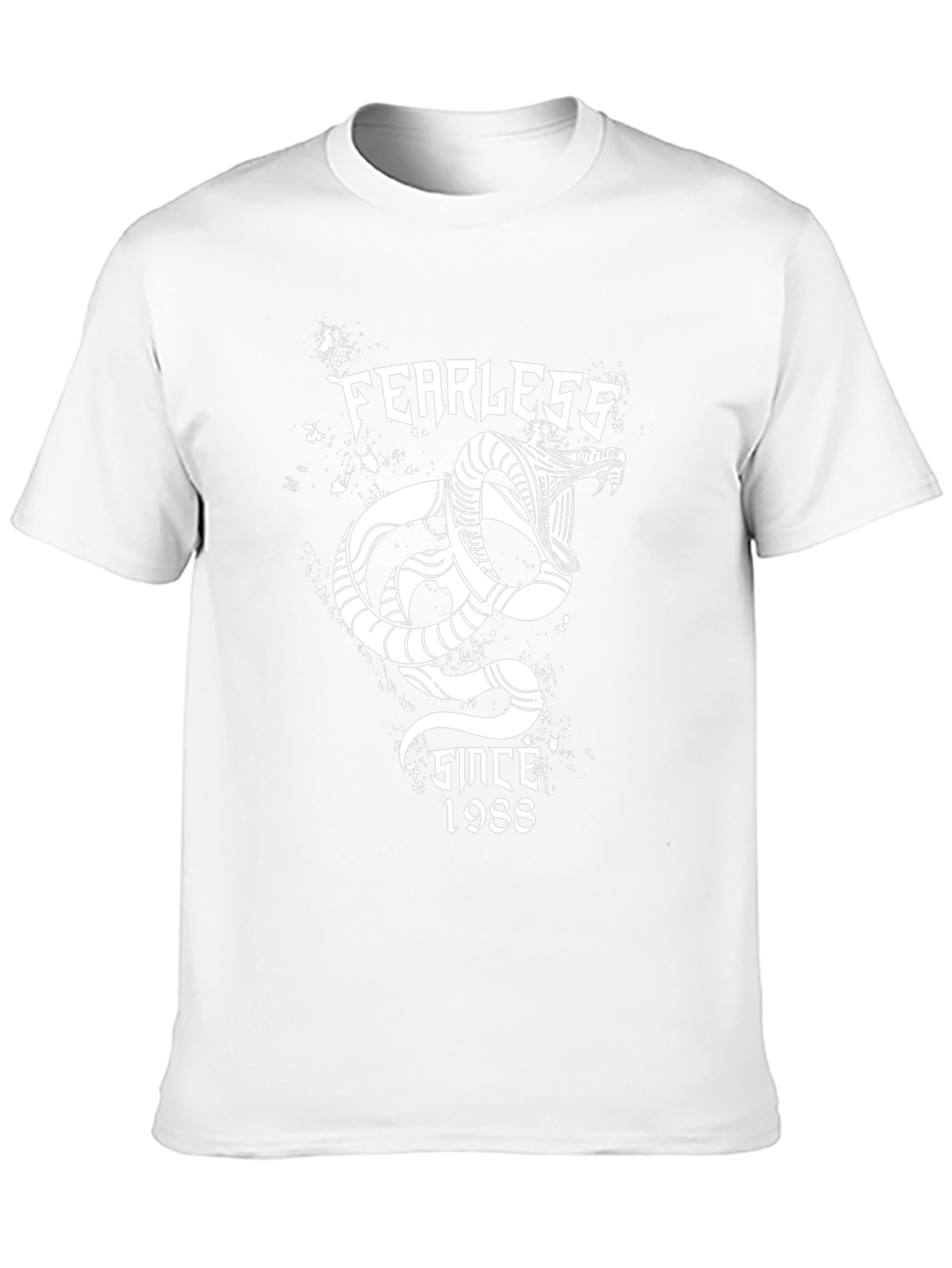 Fearless Since 1988 Snake Graphic Tee - Black