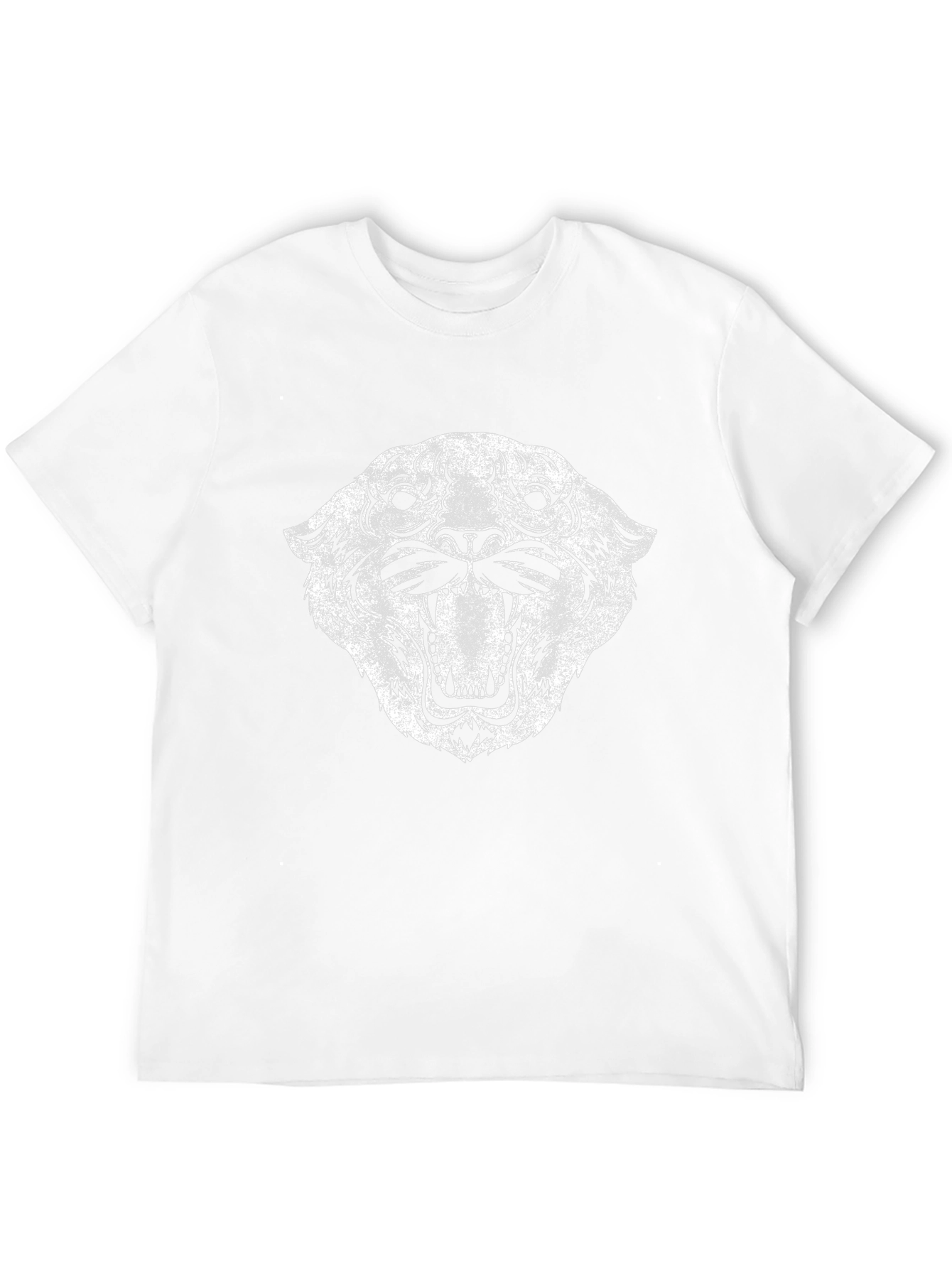 Gritty Tiger Graphic Tee - Black Cotton T-Shirt