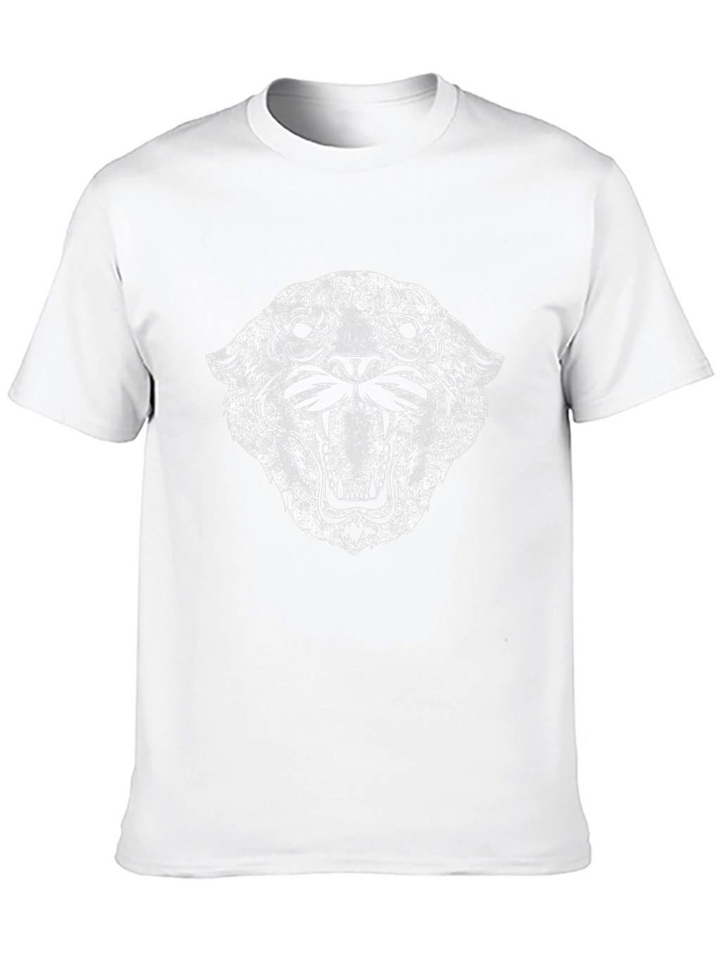 Gritty Tiger Graphic Tee - Black Cotton T-Shirt