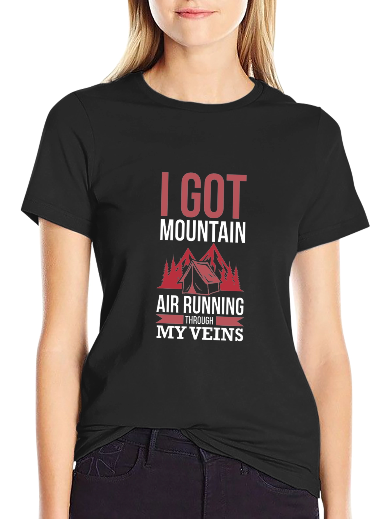 Mountain Air Running Through My Veins T-Shirt
