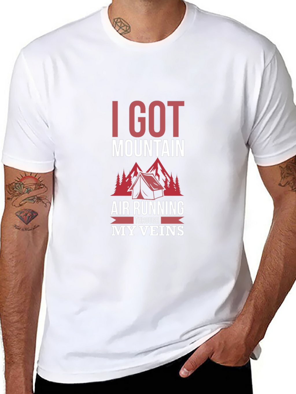 Mountain Air Running Through My Veins T-Shirt