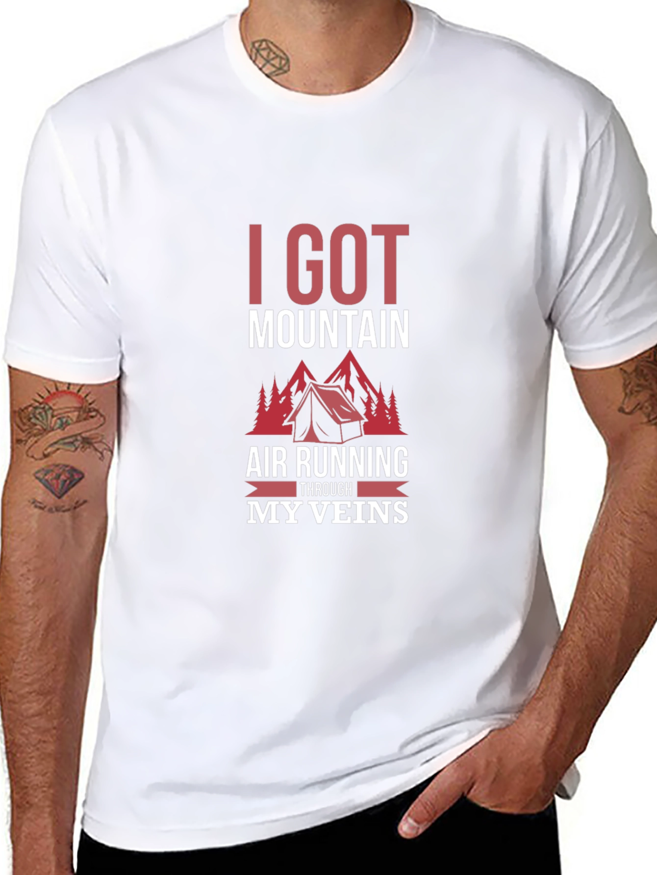 Mountain Air Running Through My Veins T-Shirt
