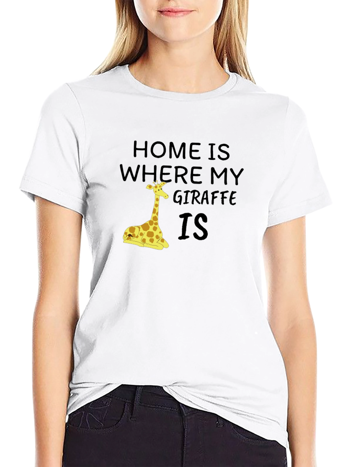 Home is Where My Giraffe Is Graphic T-Shirt