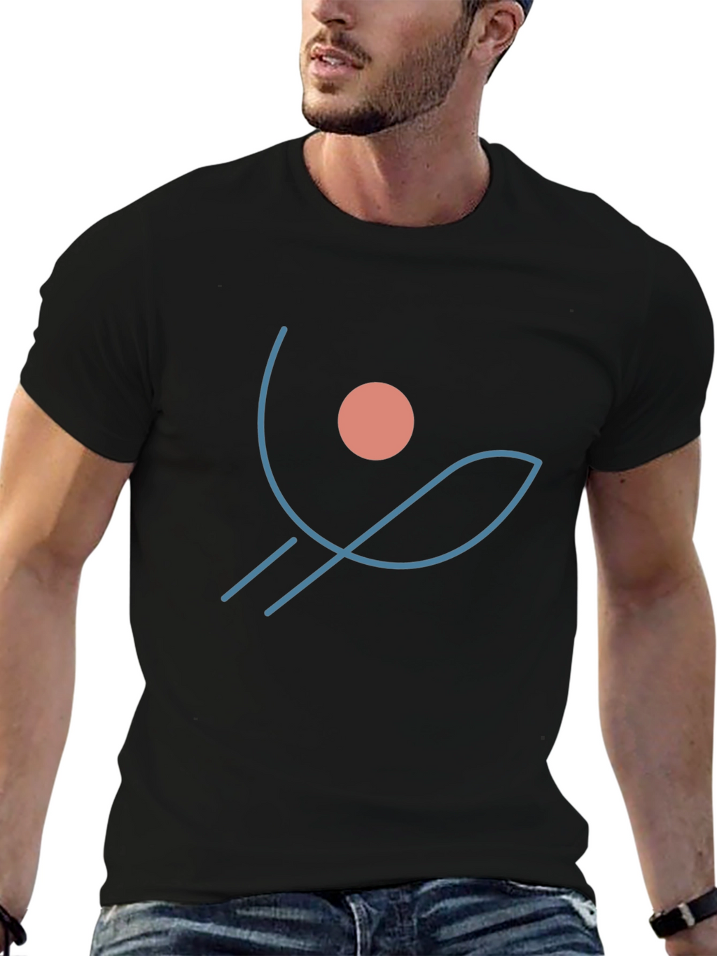 Minimalist Graphic T-Shirt - Abstract Design
