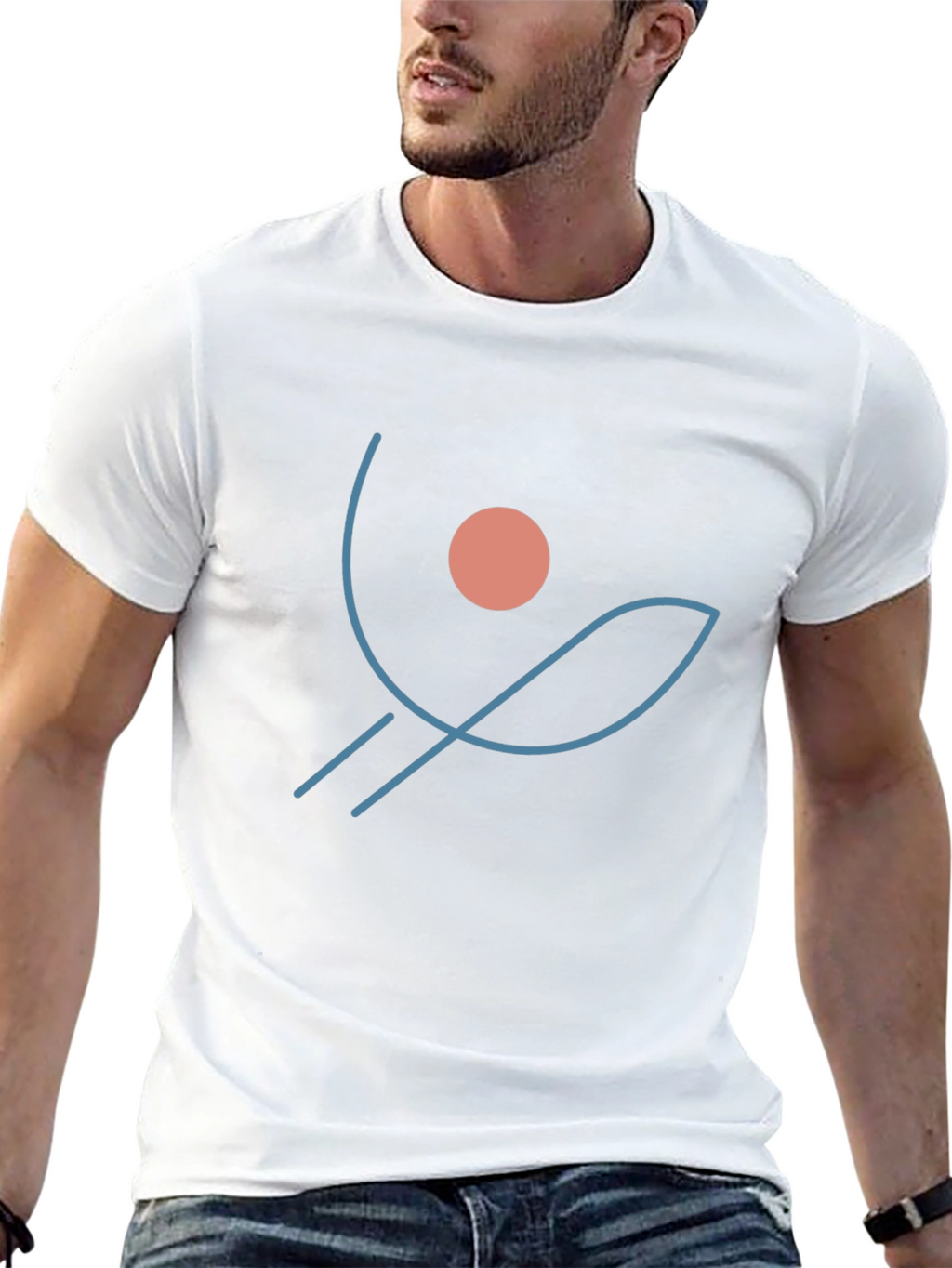 Minimalist Graphic T-Shirt - Abstract Design