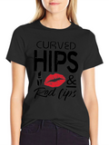 Curved Hips & Red Lips Graphic Tee
