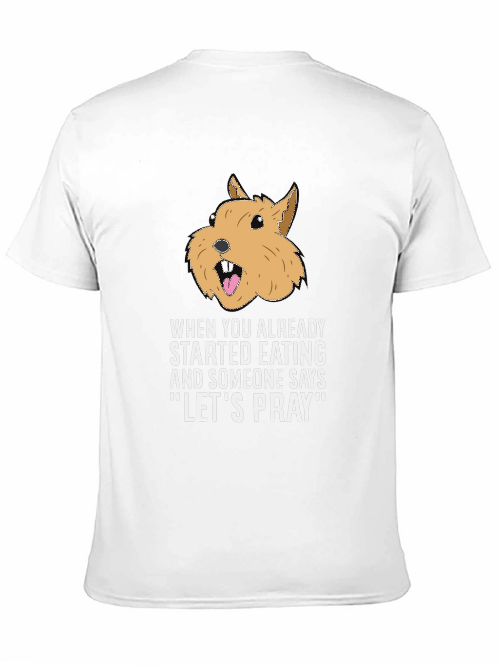 Funny Lets Pray Eating Graphic T-Shirt