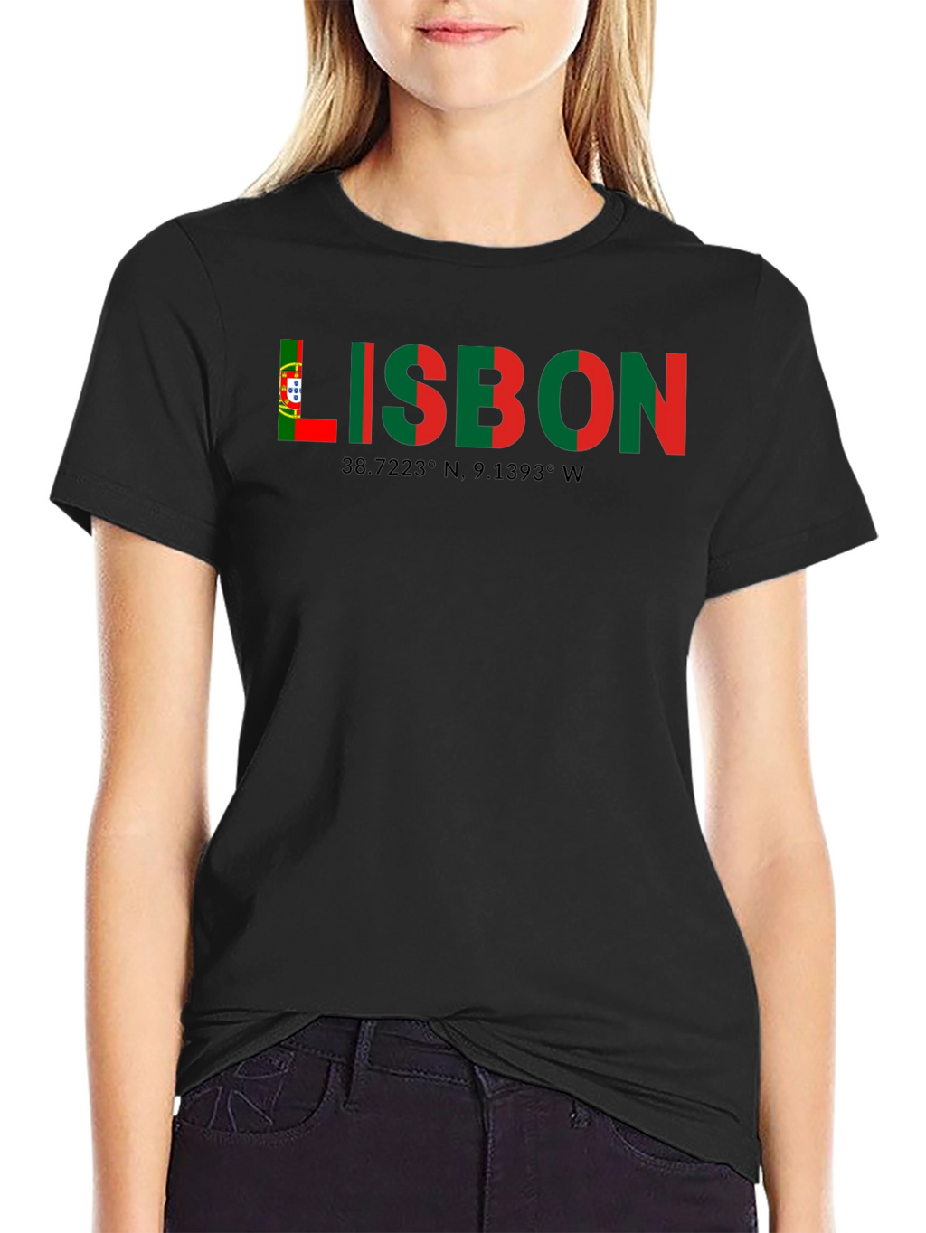 Lisbon Coordinates Graphic T-Shirt