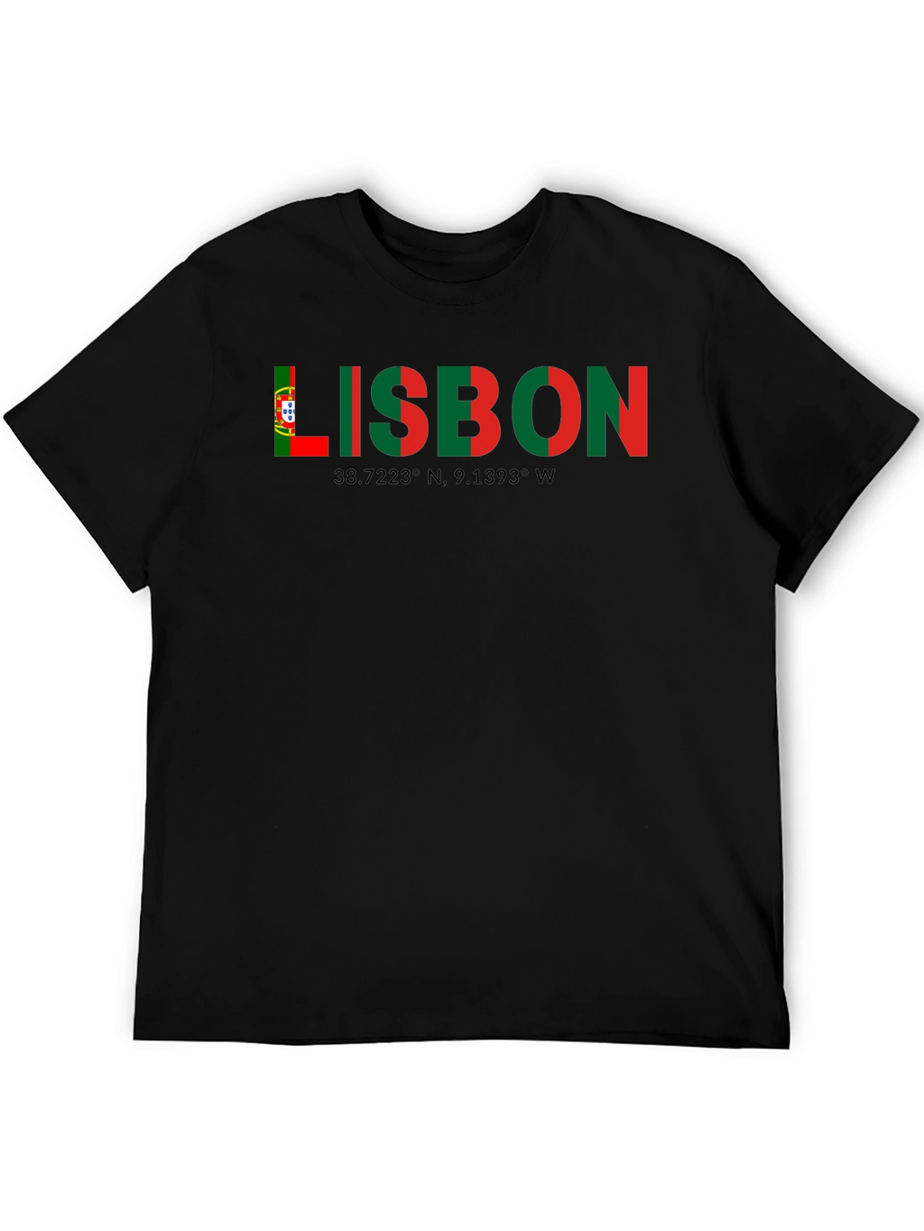 Lisbon Coordinates Graphic T-Shirt