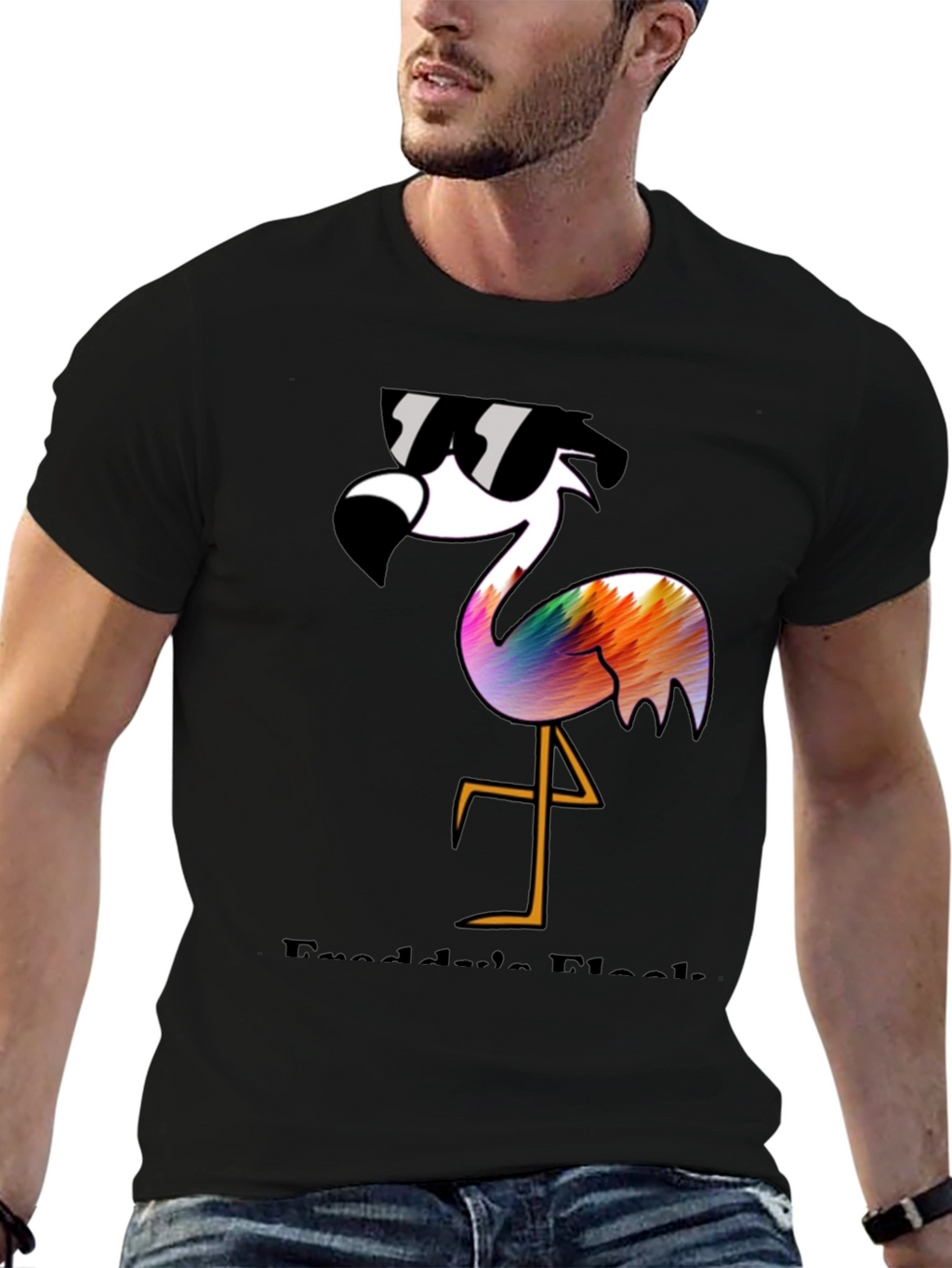 Cool Flamingo Graphic T-Shirt - Stylish and Fun