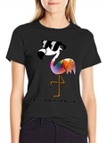 Cool Flamingo Graphic T-Shirt - Stylish and Fun