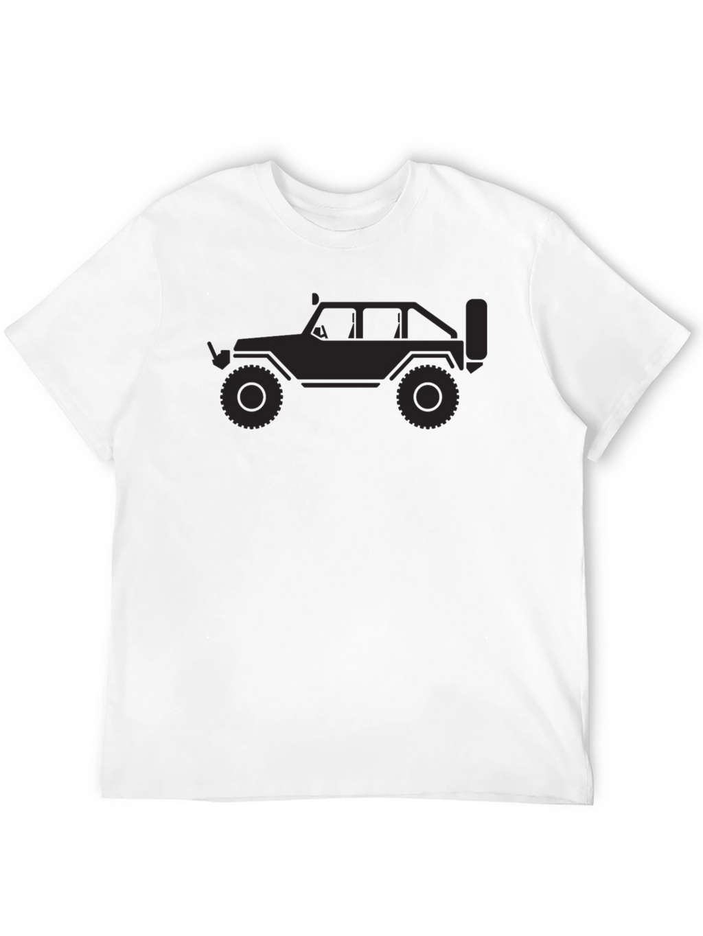 Black T-Shirt with Jeep Graphic