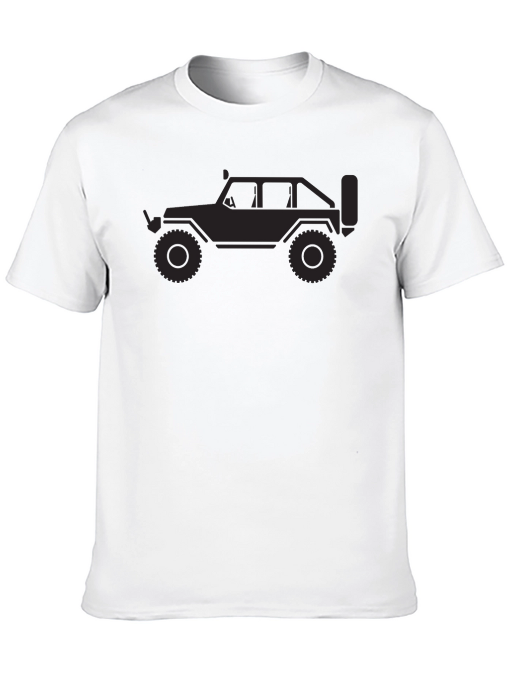 Black T-Shirt with Jeep Graphic