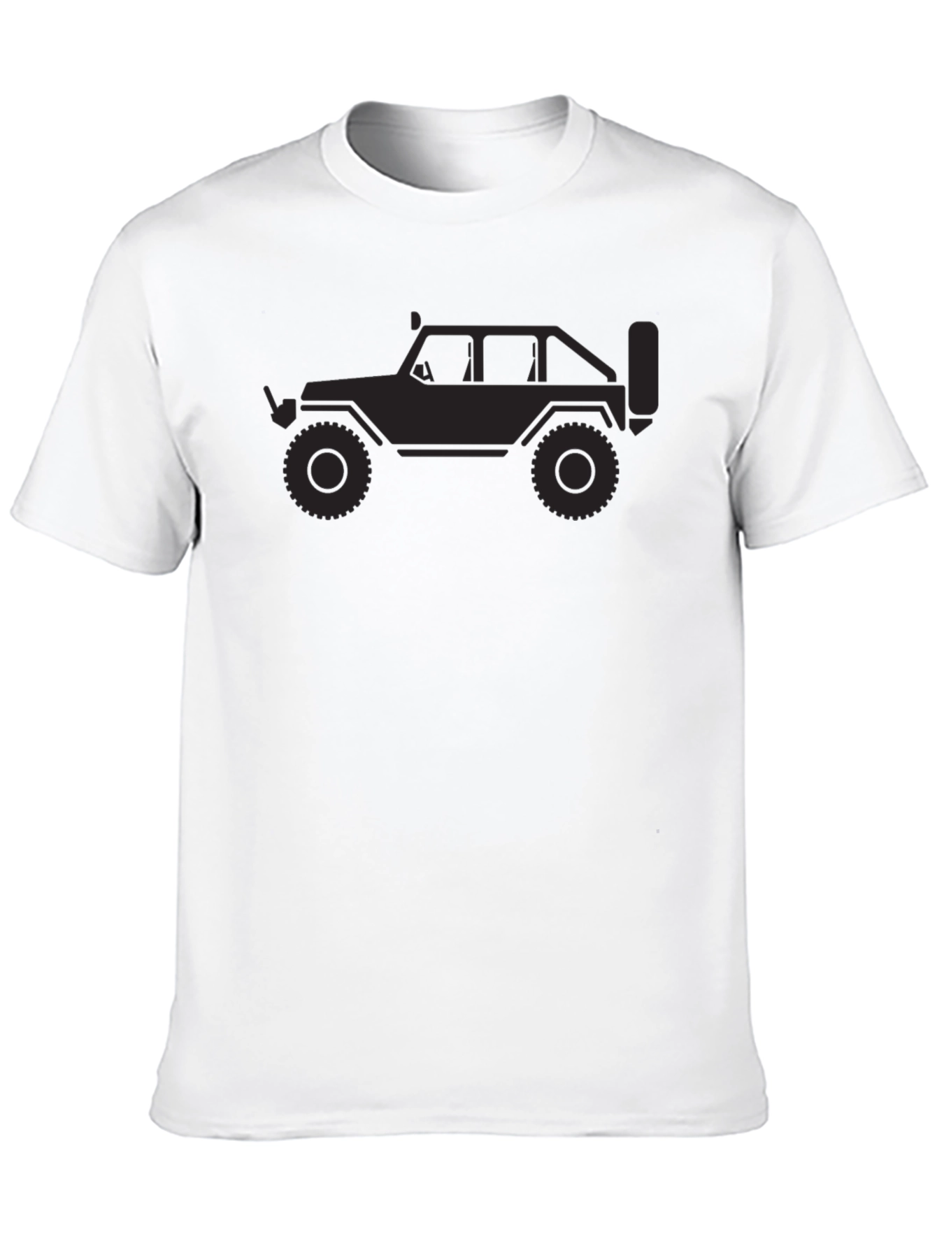 Black T-Shirt with Jeep Graphic