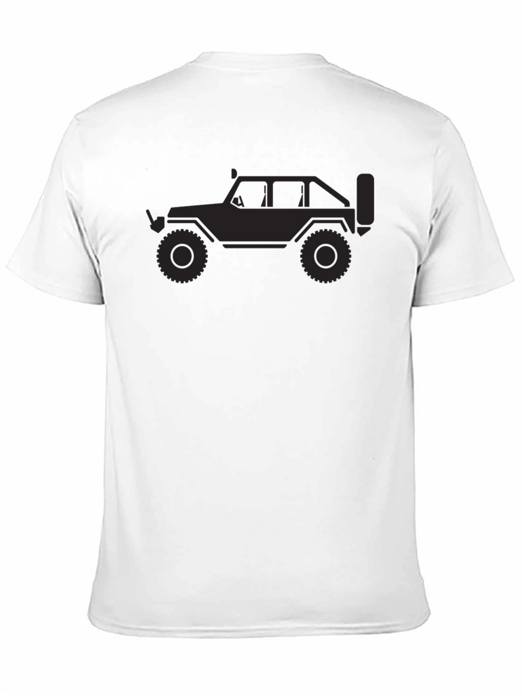 Black T-Shirt with Jeep Graphic