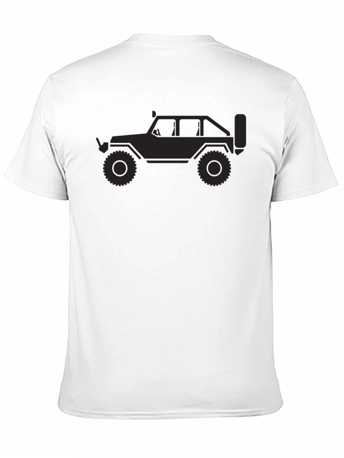 Black T-Shirt with Jeep Graphic